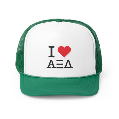 I Heart Alpha Xi Delta Sorority Foam Trucker Hat