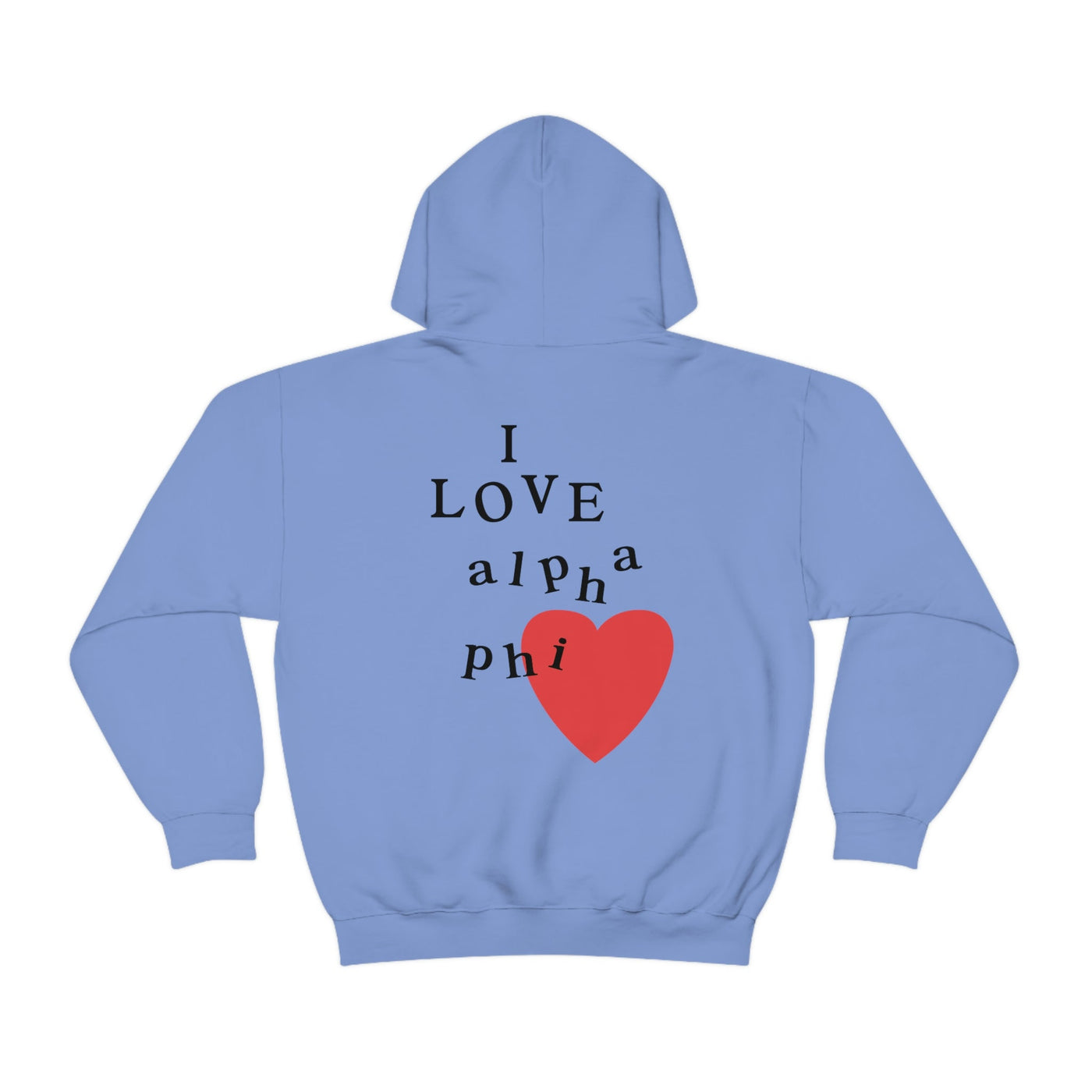 I Love Alpha Phi Sorority Sweatshirt | Trendy APhi Custom Sorority Hoodie