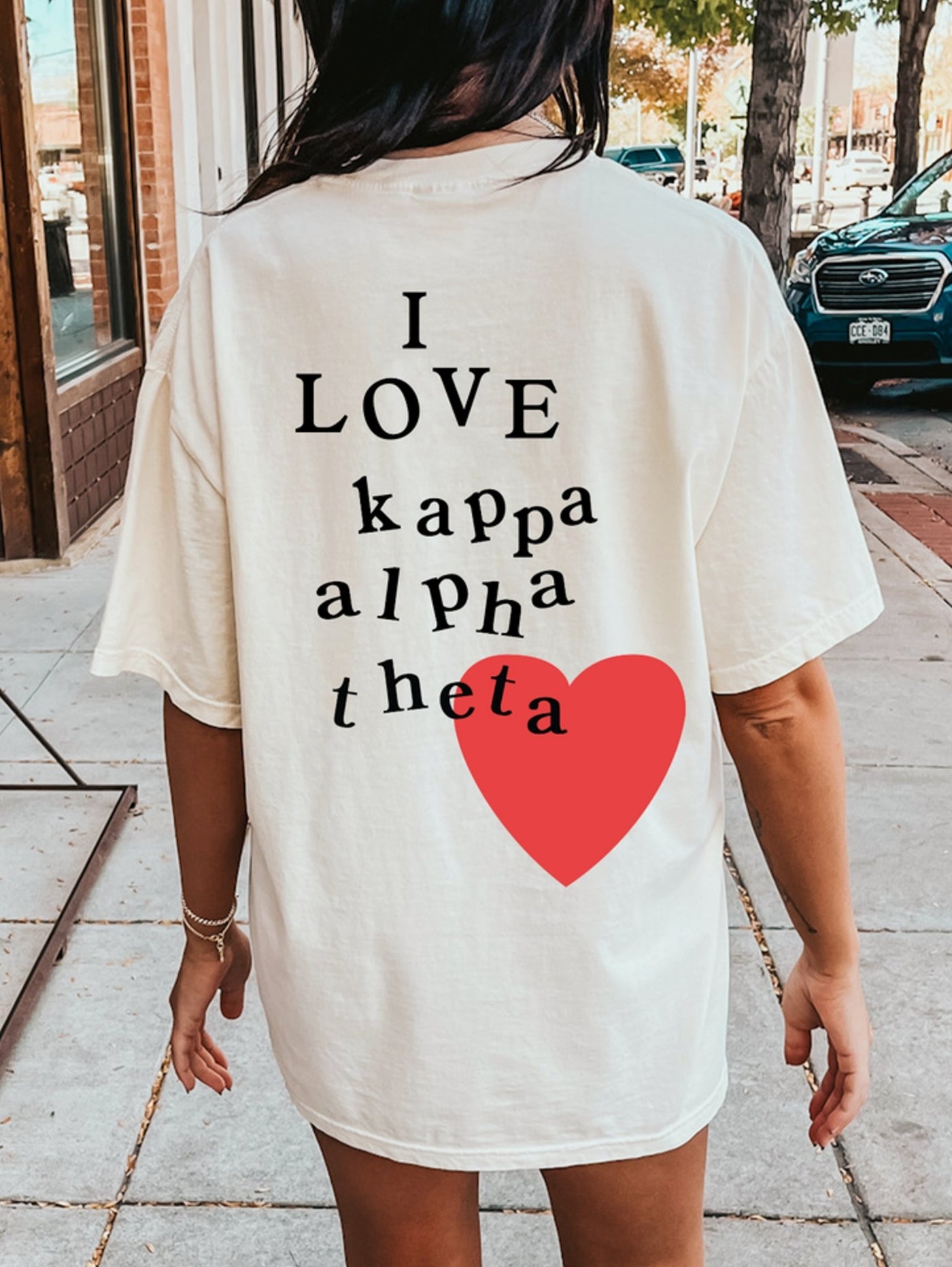 I Love Kappa Alpha Theta Sorority Comfy T-Shirt