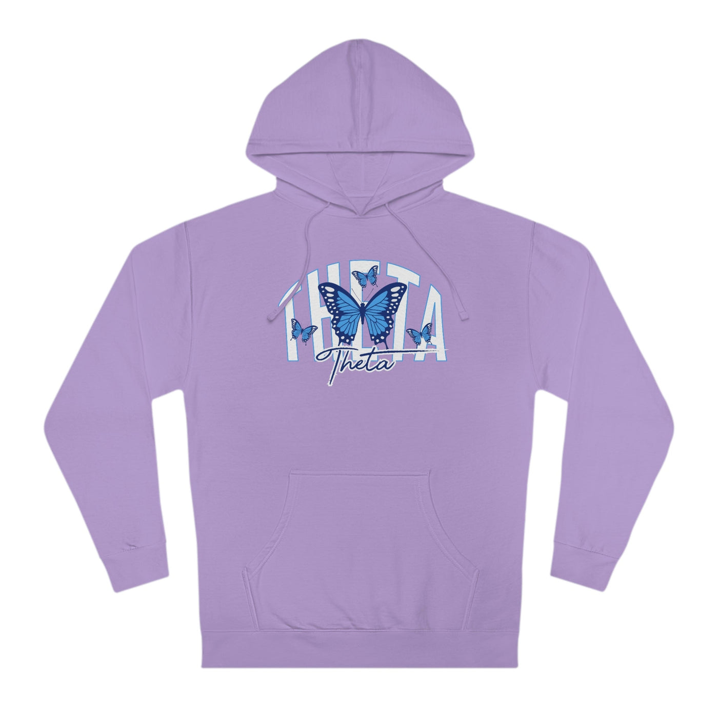 Kappa Alpha Theta Baby Blue Butterfly Cute Sorority Sweatshirt