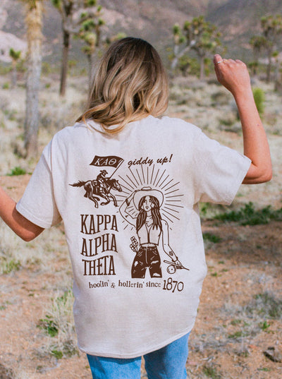 Kappa Alpha Theta Country Western Sorority T-shirt