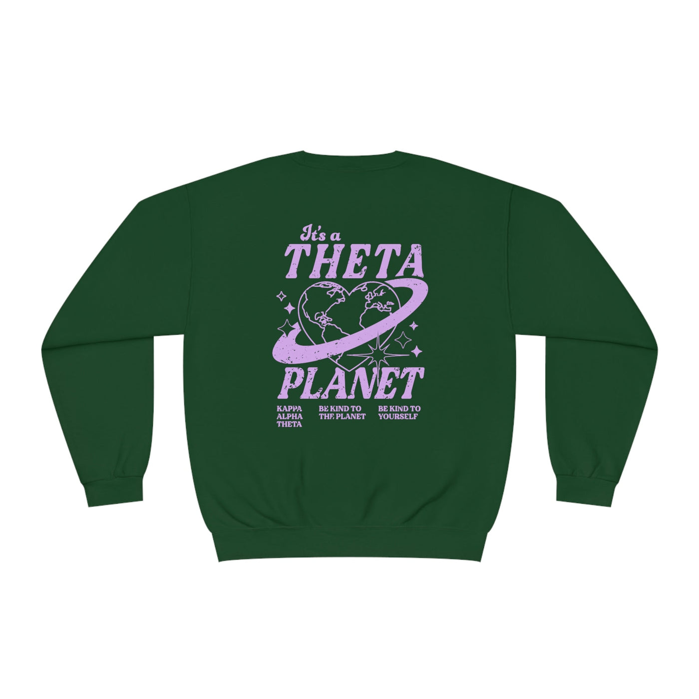 Kappa Alpha Theta Crewneck Sweatshirt | Be Kind to the Planet Trendy Sorority Crewneck