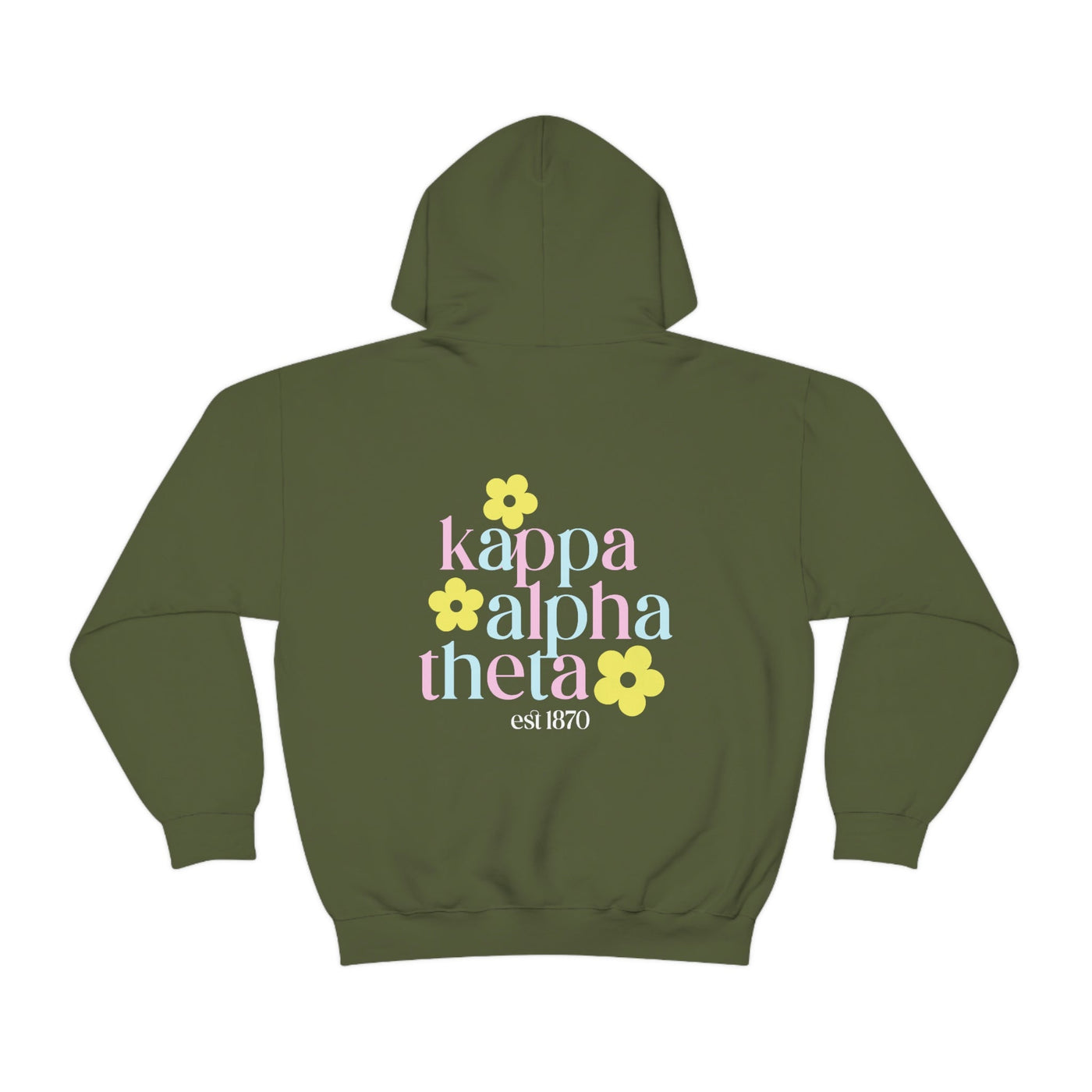 Kappa Alpha Theta Flower Sweatshirt, Theta Sorority Hoodie