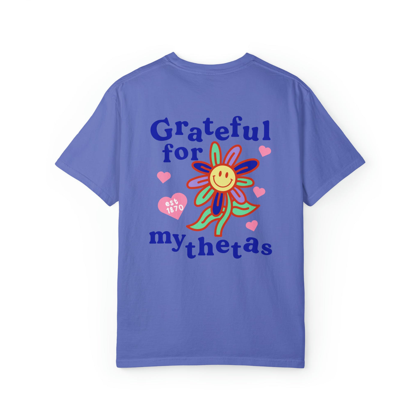 Kappa Alpha Theta Grateful Flower Sorority T-shirt