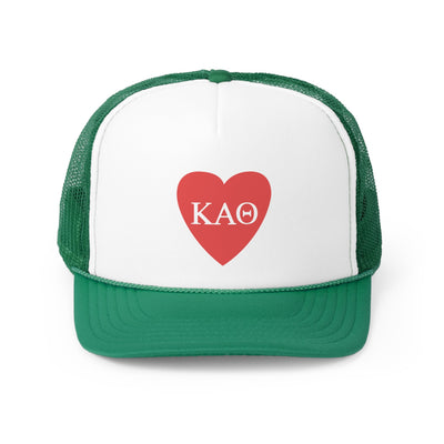 Kappa Alpha Theta Heart Letters Sorority Foam Trucker Hat
