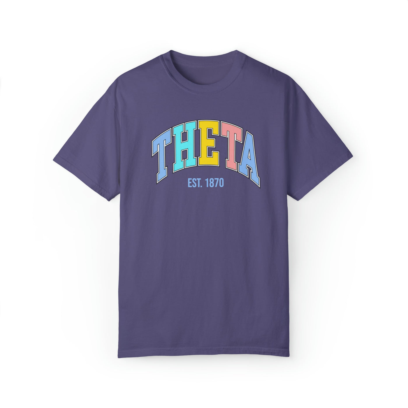 Kappa Alpha Theta Pastel Varsity Sorority T-shirt
