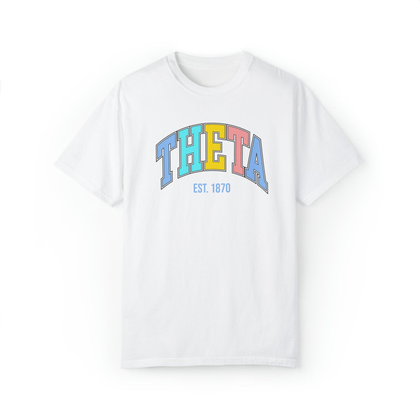 Kappa Alpha Theta Pastel Varsity Sorority T-shirt