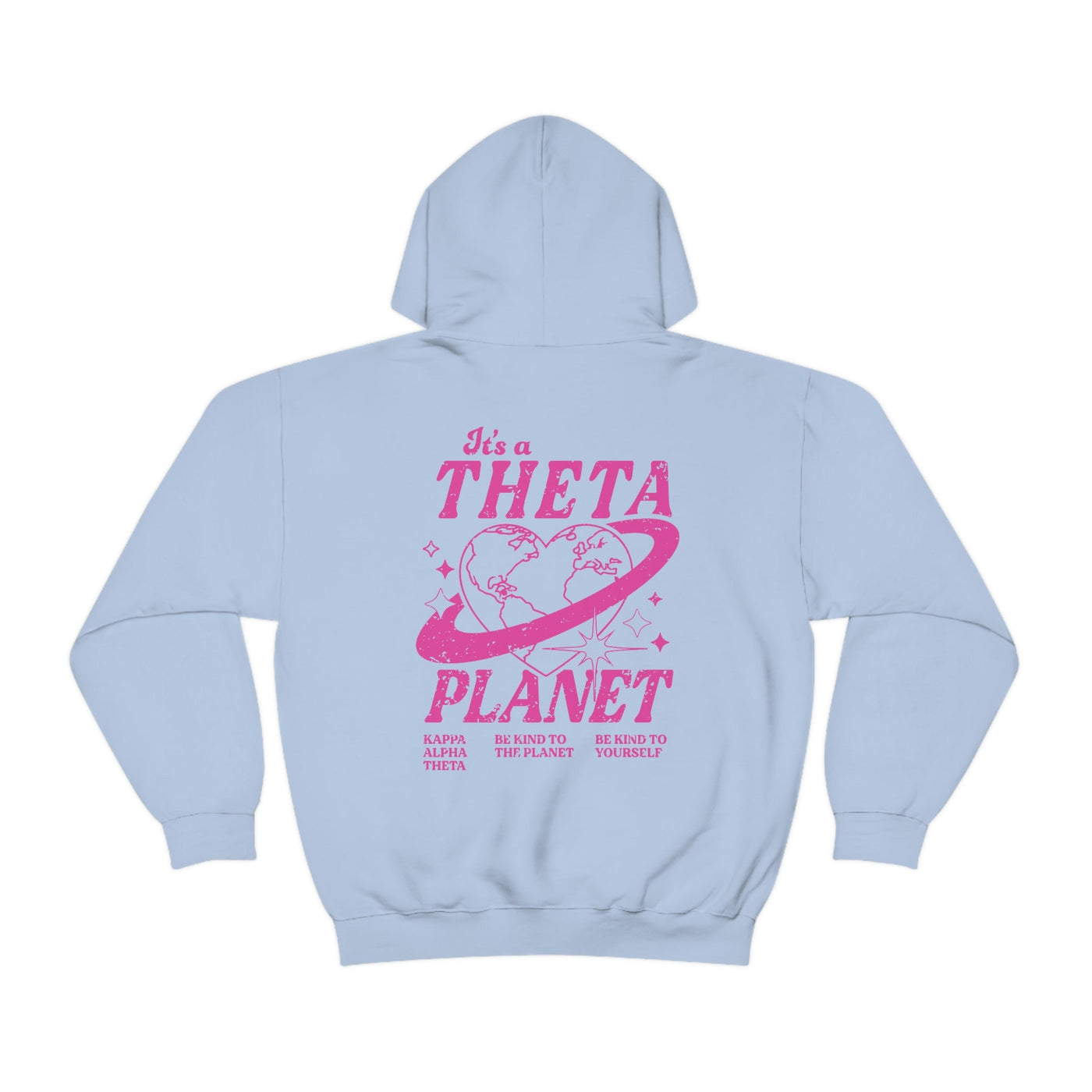 Kappa Alpha Theta Planet Hoodie | Be Kind to the Planet Trendy Sorority Hoodie | Greek Life Sweatshirt | Trendy Sorority Sweatshirt