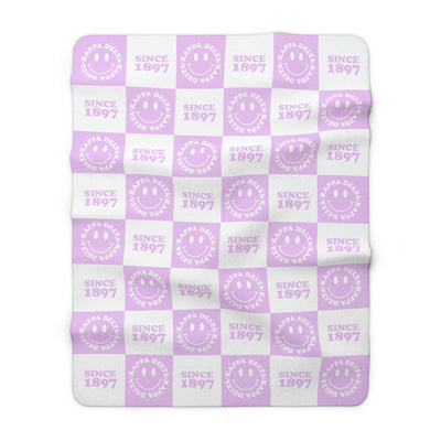 Kappa Delta Fluffy Blanket | Kay Dee Cozy Sherpa Sorority Blanket