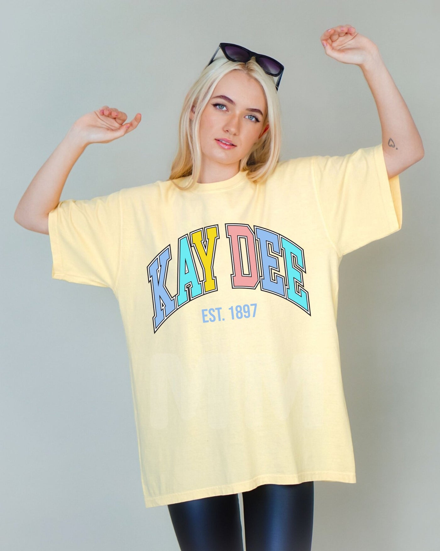 Kappa Delta Pastel Varsity Sorority T-shirt