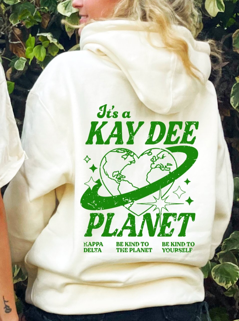 Kappa Delta Planet Hoodie | Be Kind to the Planet Trendy Sorority Hoodie | Greek Life Sweatshirt | Kay Dee comfy hoodie