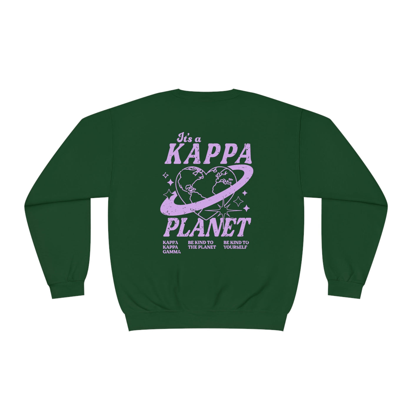 Kappa Kappa Gamma Crewneck Sweatshirt | Be Kind to the Planet Trendy Sorority Crewneck