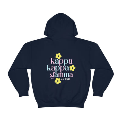 Kappa Kappa Gamma Flower Sweatshirt, KKG Sorority Hoodie