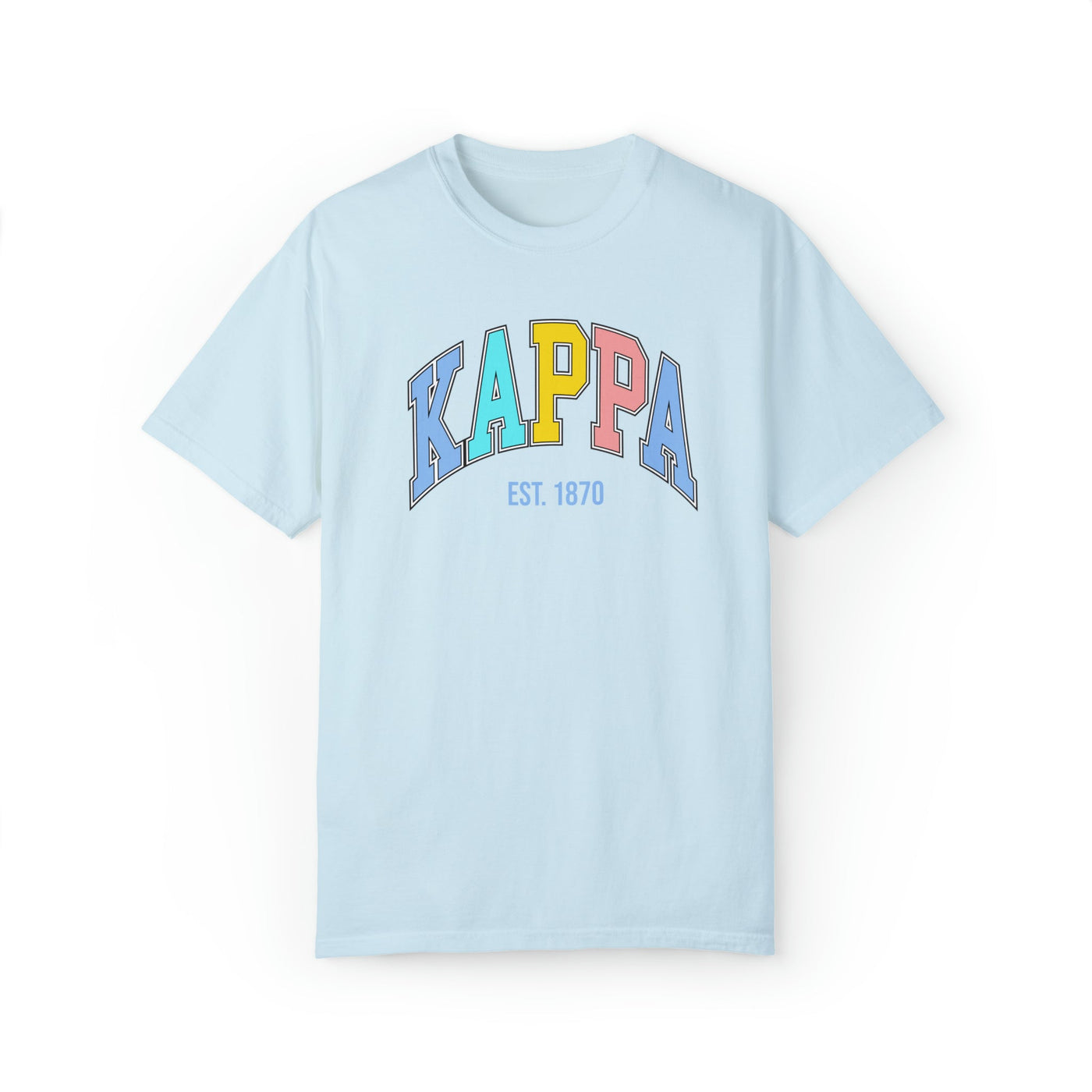 Kappa Kappa Gamma Pastel Varsity Sorority T-shirt
