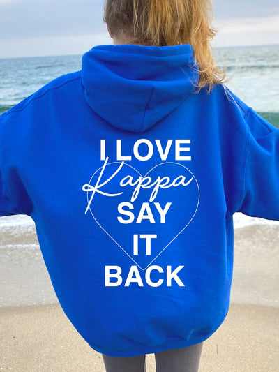 Kappa Kappa Gamma Say It Back Sorority Sweatshirt, KKG Sorority Hoodie