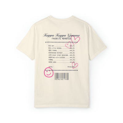 Kappa Kappa Gamma Sorority Receipt Comfy T-shirt
