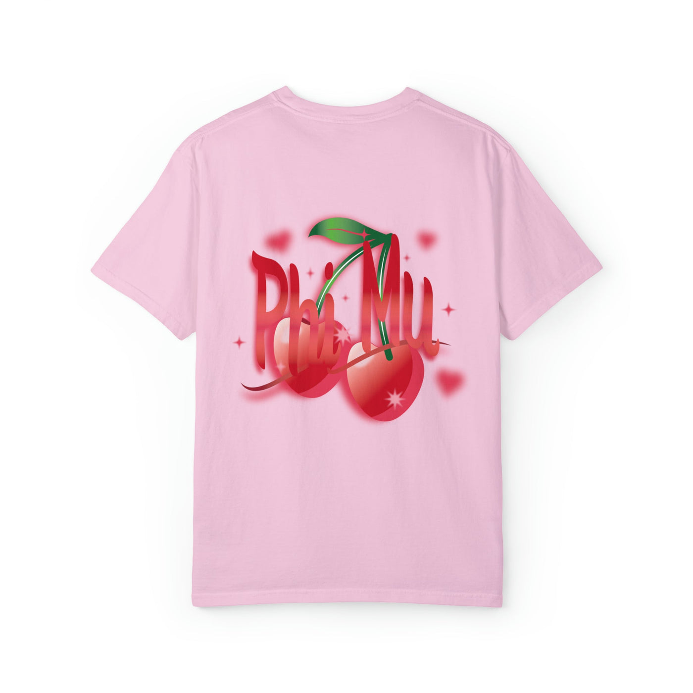 Phi Mu Cherry Airbrush Sorority T-shirt