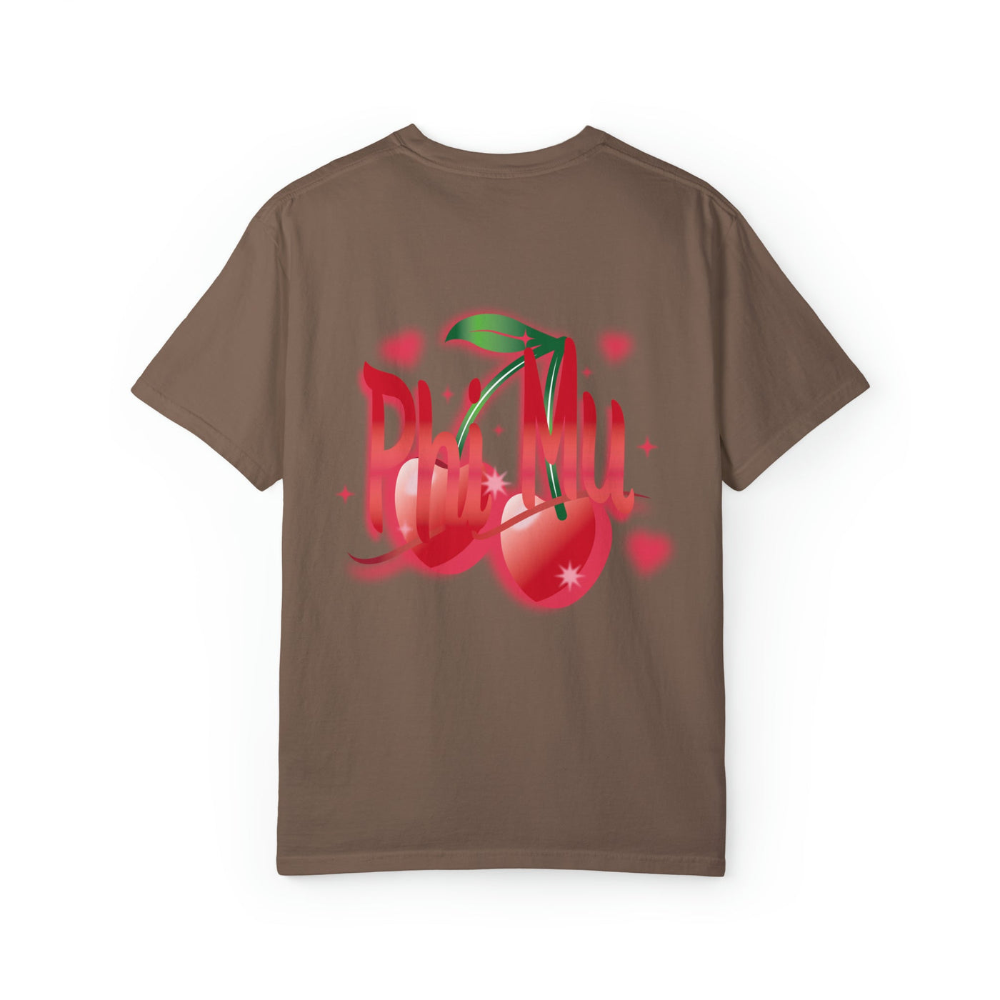 Phi Mu Cherry Airbrush Sorority T-shirt