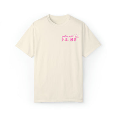 Phi Mu Country Western Pink Sorority T-shirt