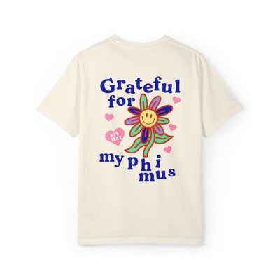 Phi Mu Grateful Flower Sorority T-shirt