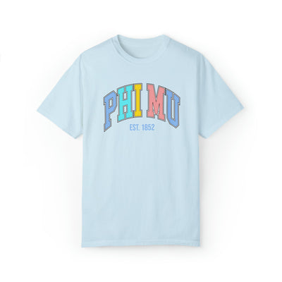 Phi Mu Pastel Varsity Sorority T-shirt
