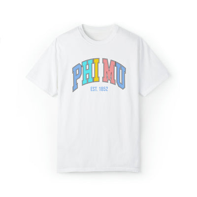 Phi Mu Pastel Varsity Sorority T-shirt