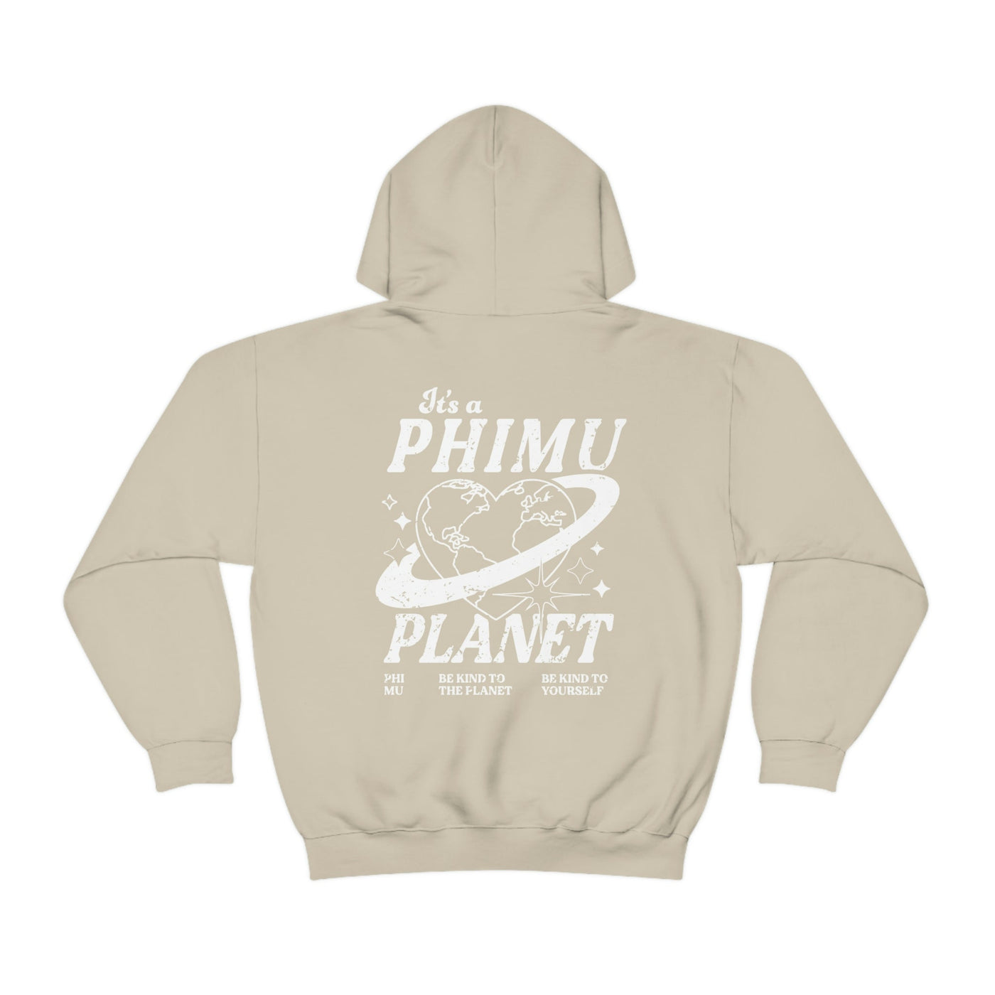 Phi Mu Planet Hoodie | Be Kind to the Planet Trendy Sorority Hoodie