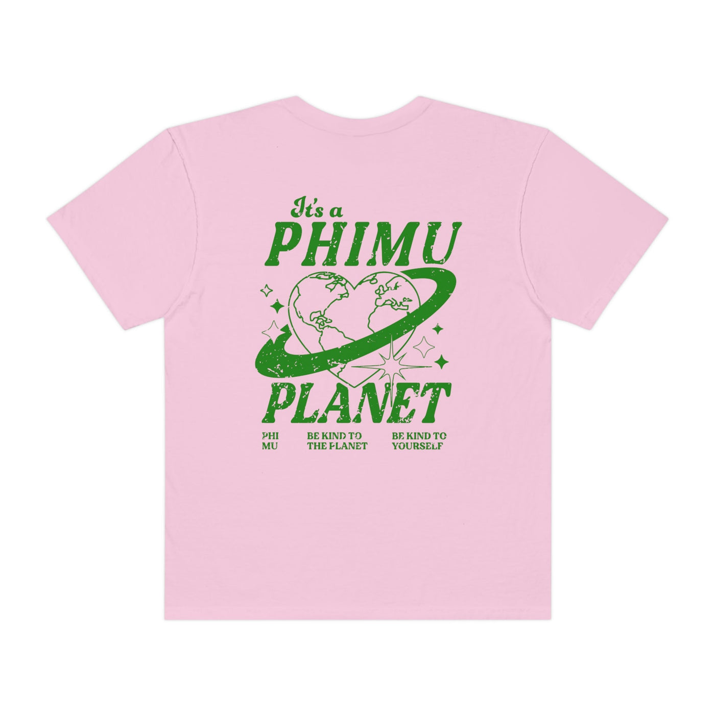 Phi Mu Planet T-shirt | Be Kind to the Planet Trendy Sorority shirt
