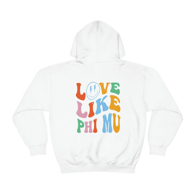 Phi Mu Soft Sorority Sweatshirt | Love Like Phi Mu Sorority Hoodie