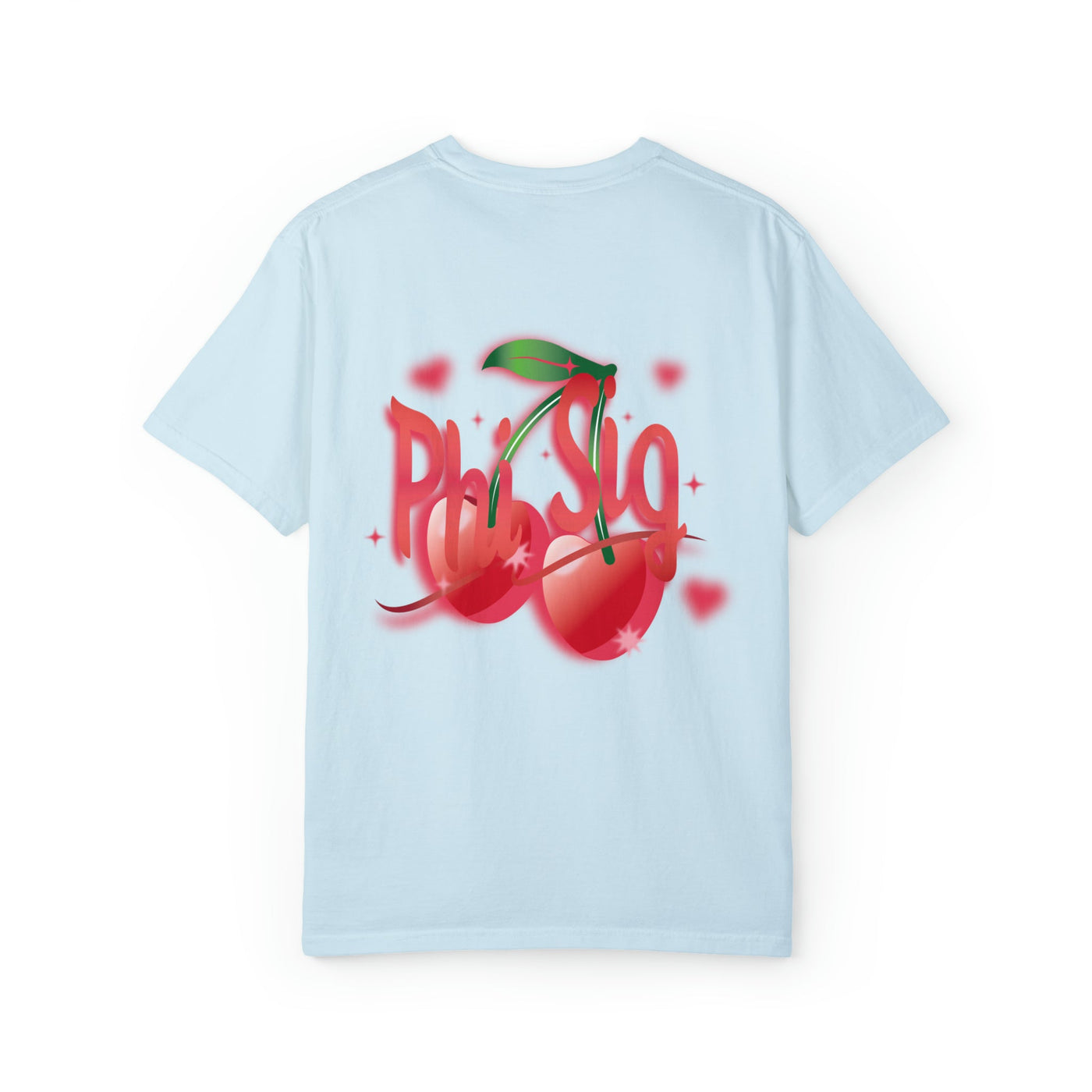 Phi Sigma Sigma Cherry Airbrush Sorority T-shirt