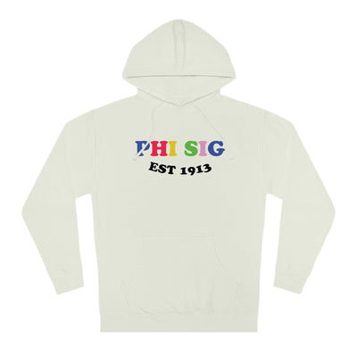 Phi Sigma Sigma Colorful Sorority Sweatshirt PhiSig Hoodie