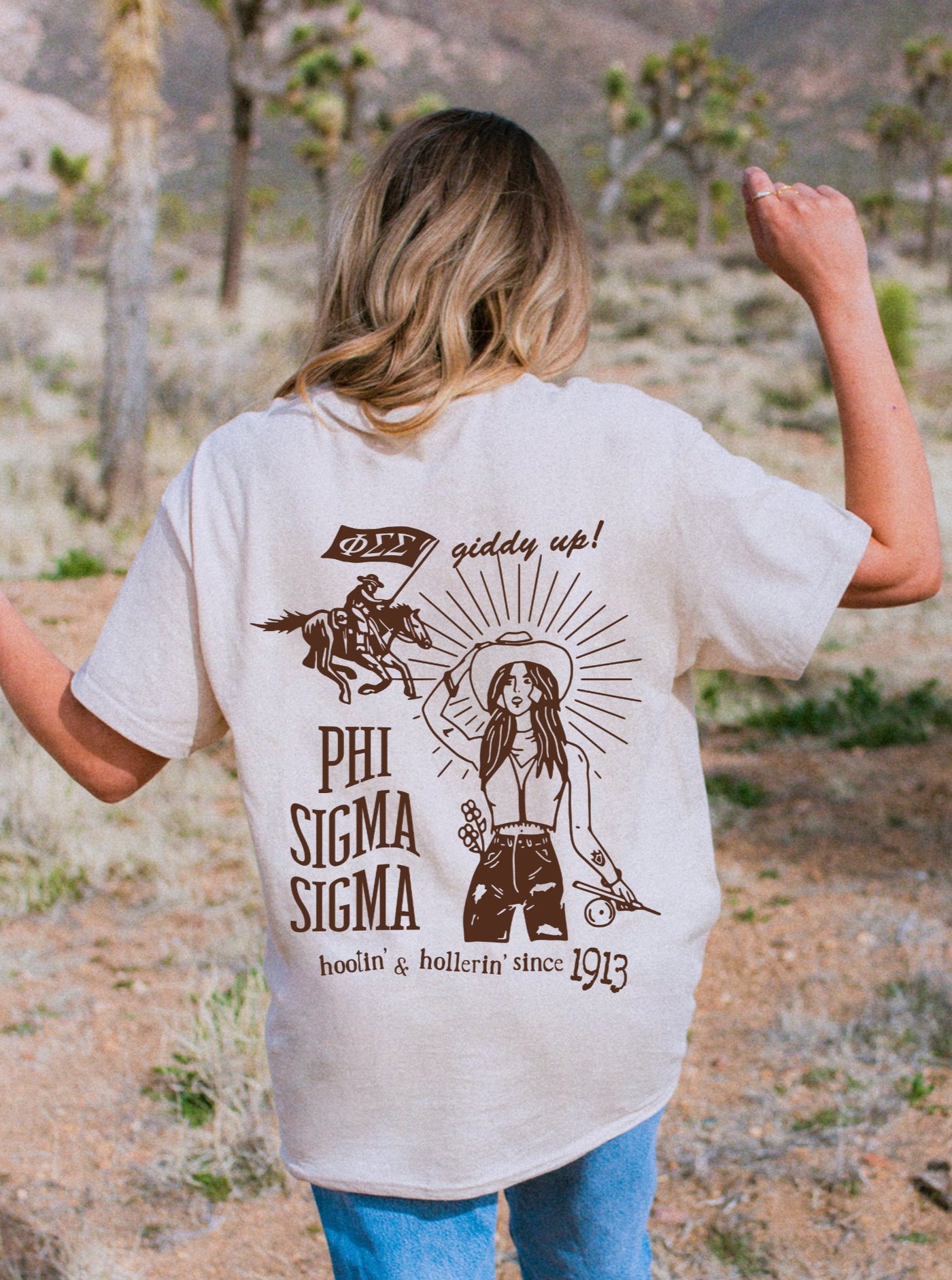 Phi Sigma Sigma Country Western Sorority T-shirt