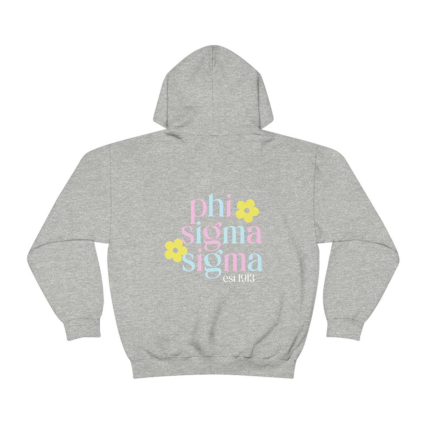 Phi Sigma Sigma Flower Sweatshirt, Phi Sig Sorority Hoodie