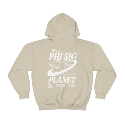Phi Sigma Sigma Planet Hoodie | Be Kind to the Planet Trendy Sorority Hoodie