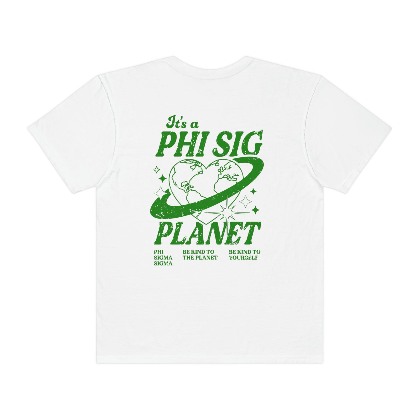 Phi Sigma Sigma Planet T-shirt | Be Kind to the Planet Trendy Sorority shirt