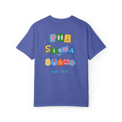 Phi Sigma Sigma Scrapbook Sorority Comfy T-shirt