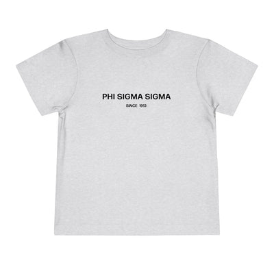 Phi Sigma Sigma Sorority Baby Tee Crop Top