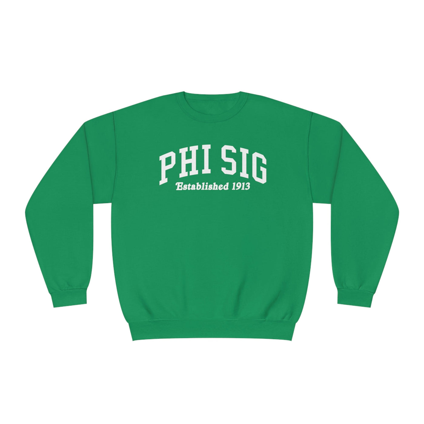 Phi Sigma Sigma Sorority Varsity College Phi Sig Crewneck Sweatshirt