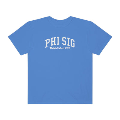 Phi Sigma Sigma Varsity College Sorority Comfy T-Shirt