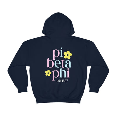 Pi Beta Phi Flower Sweatshirt, Pi Phi Sorority Hoodie