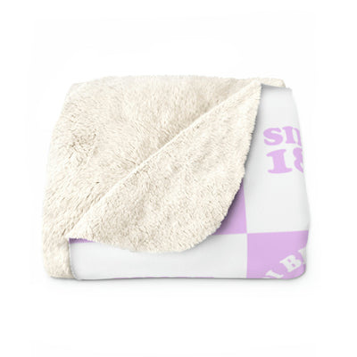 Pi Beta Phi Fluffy Blanket | Pi Phi Cozy Sherpa Sorority Blanket