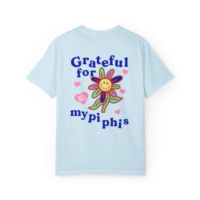 Pi Beta Phi Grateful Flower Sorority T-shirt