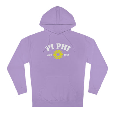 Pi Beta Phi Lavender Flower Sorority Hoodie | Trendy Sorority Pi Phi Sweatshirt