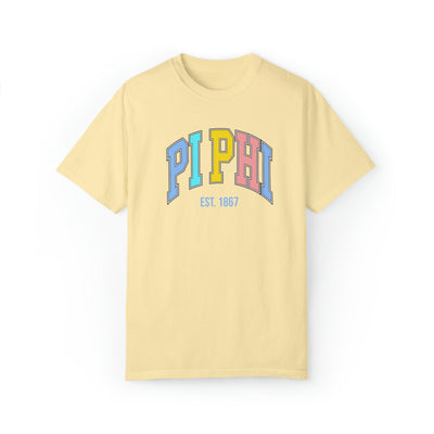 Pi Beta Phi Pastel Varsity Sorority T-shirt
