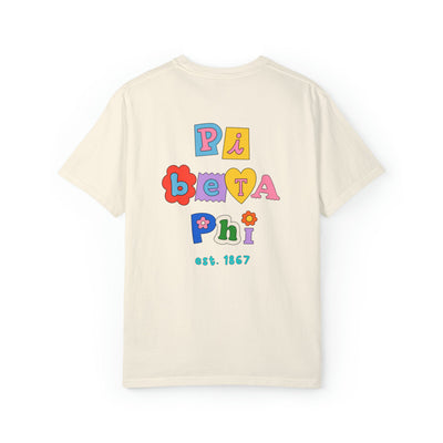 Pi Beta Phi Scrapbook Sorority Comfy T-shirt