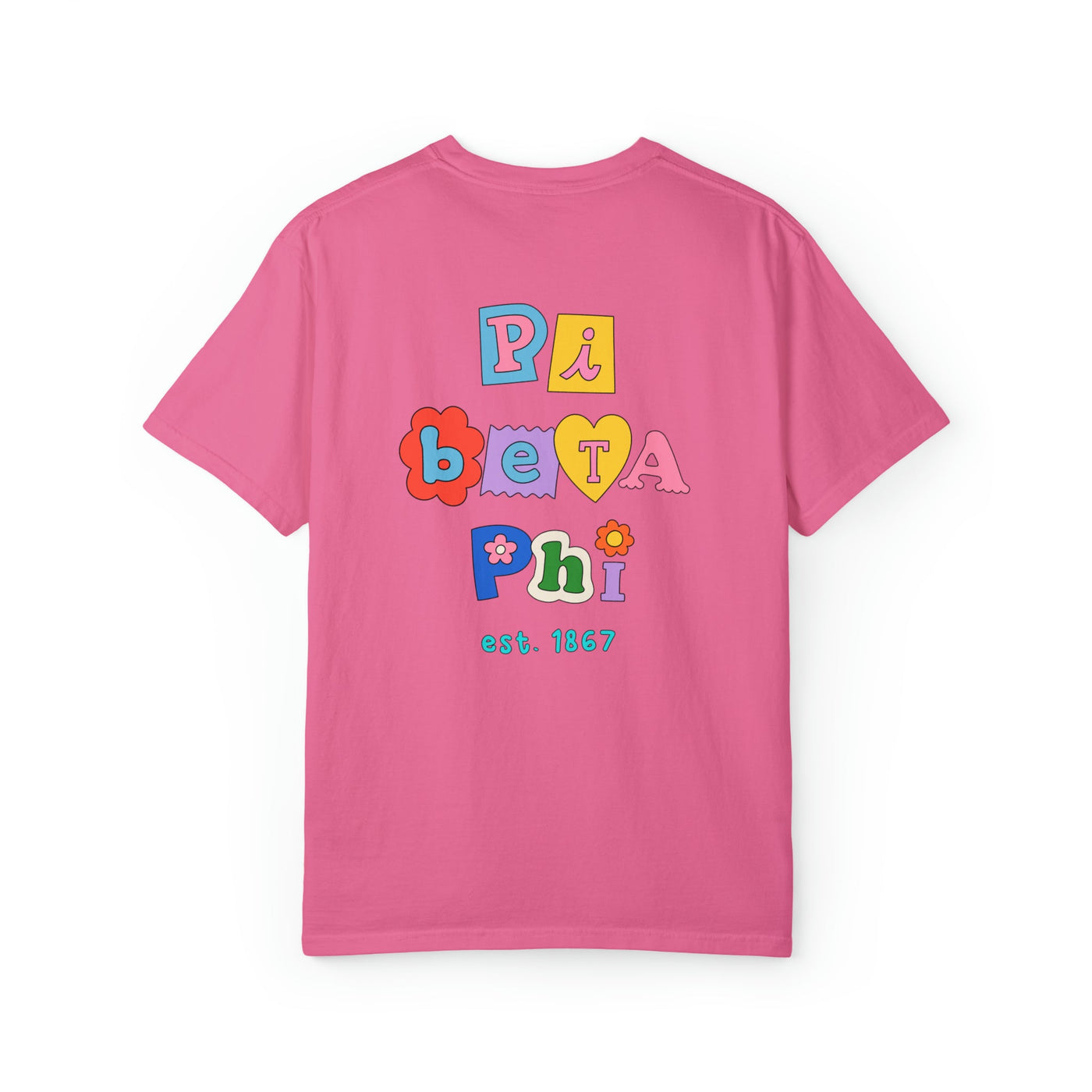 Pi Beta Phi Scrapbook Sorority Comfy T-shirt