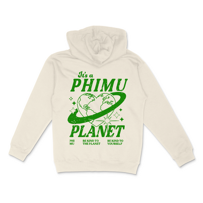 Phi Mu Planet Hoodie | Be Kind to the Planet Trendy Sorority Hoodie | Greek Life Sweatshirt | Phi Mu comfy hoodie