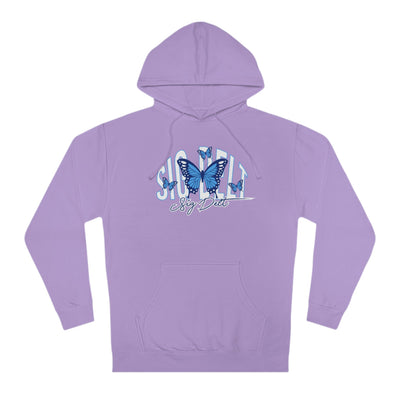 Sigma Delta Tau Baby Blue Butterfly Cute Sorority Sweatshirt