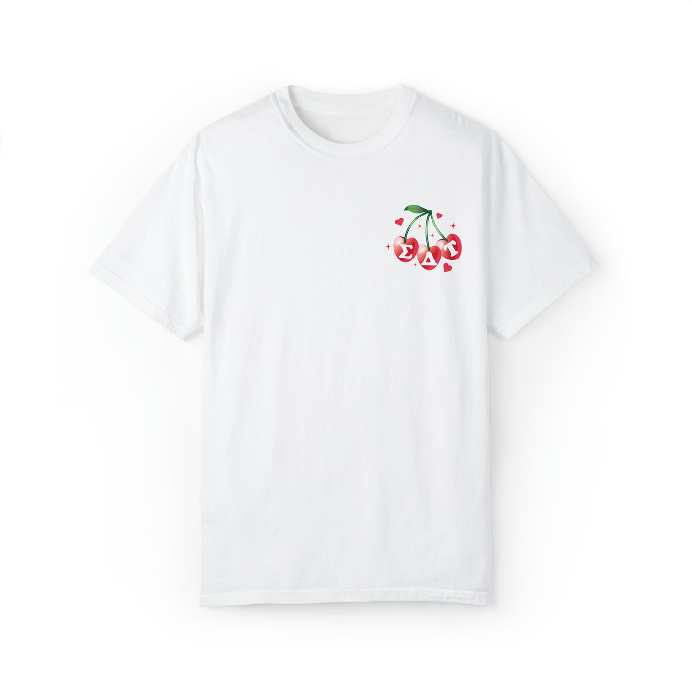 Sigma Delta Tau Cherry Airbrush Sorority T-shirt