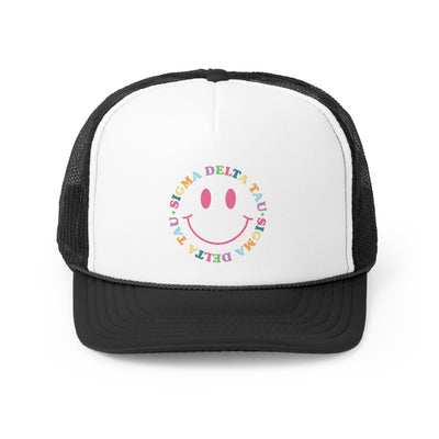 Sigma Delta Tau Colorful Smile Foam Trucker Hat